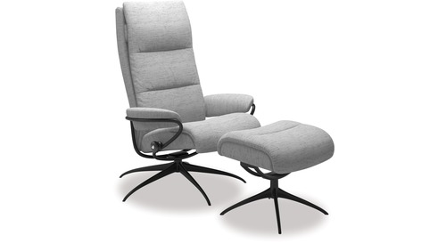 Stressless® Tokyo Fabric Recliner - High Back/Star Base Stressless® Tokyo Fabric Recliner - High Back/Star Base